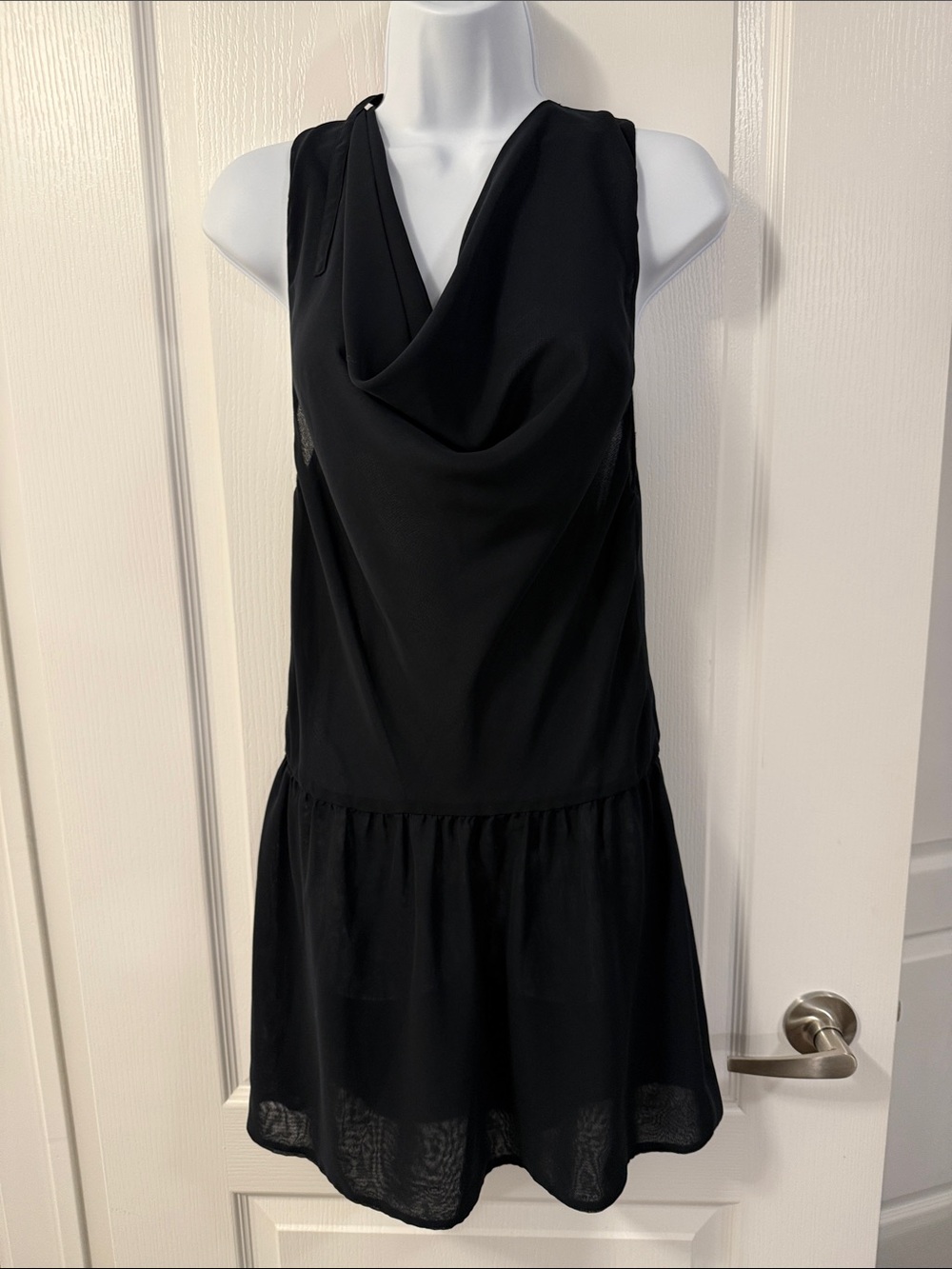 Tristan women’s Cowl Neck Drop Waist Dress Size XS whimsigoth Formal wedding